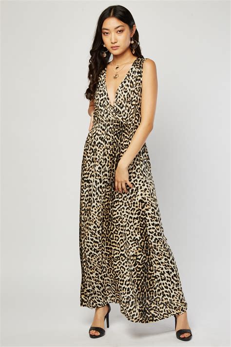 burberry maxi dress animal print